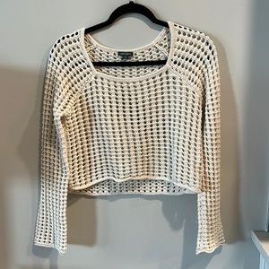 Target Wild Fable Long Sleeve Crochet Top